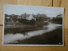 Pre 1920 Real Photo Postcard of Seaton Sluice, Northumberland