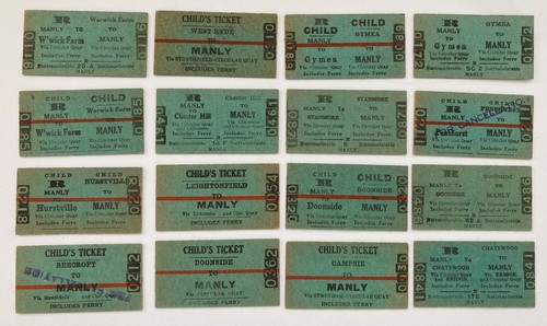 Nsw railway tickets - railway, manly