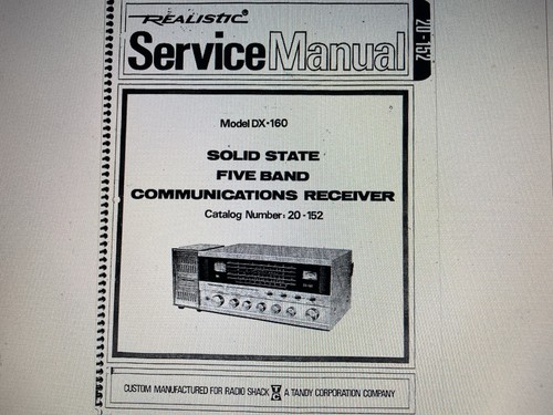 Realistic 160 service - realistic, dx-160