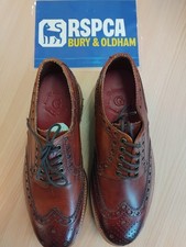 Grenson Men's Tan Hand Painted Brogues Size UK 8g