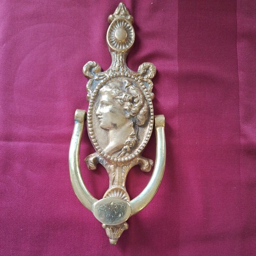 Solid brass door knocker - brass,