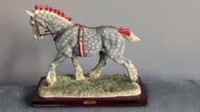 Julianna Collection Dapple Grey Shire Horse Figurine 
