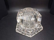 Antique heavy hexagonal glass