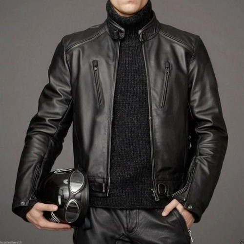Men genuine lambskin leather - men's,