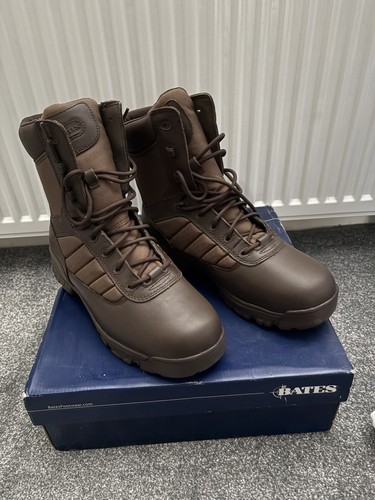 Bates brown leather combat - brown,