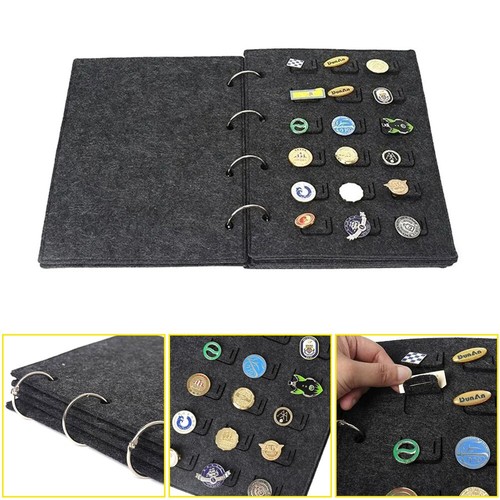Felt brooch storage book - brooch,