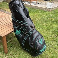 Vintage Adidas Golf Caddy Bag Green Black 