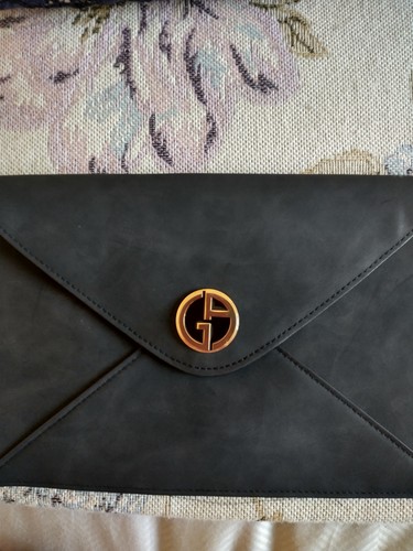 Ladies clutch bag - in, black
