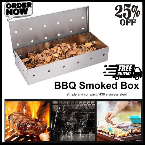 Bbq smoke box stainless steel - bbq,