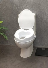 2'', 4'', 6'' Raised Elevated Toilet Seat Aid With/Without Lid Elderly Disabled