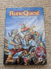 Runequest Fantasy Roleplaying Adventure Rulebook, 3rd edition 1987 Hardback