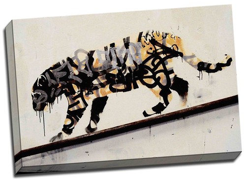 Banksy tiger graffiti - banksy,