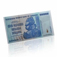 Zimbabwe 100 Trillion Silver