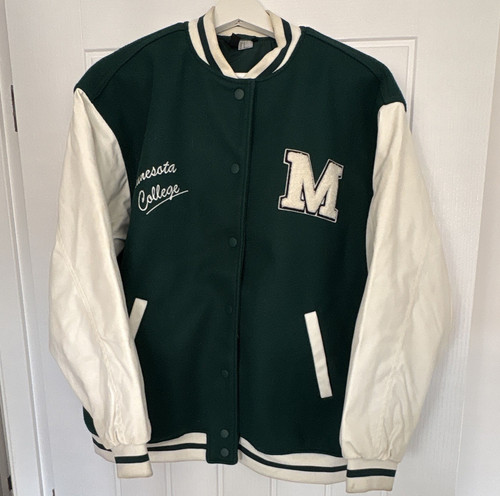 Green white varsity - h&m,
