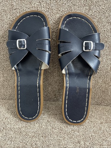 Salt water navy blue sliders - blue,
