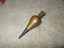 ANTIQUE  large plumb bob 34