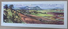 LOMOND HILLS TARVIT ORIG SCOTTISH RAILWAY CARRIAGE PRINT 1956 MCINTOSH PATRICK
