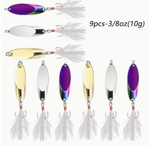 10g wedge spinners with - 10g,