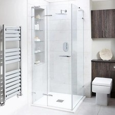 Hinged Shower Door 800mm Ex-Bathstore Liquid Door Only Frameless Modern