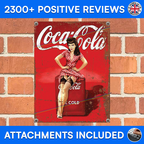 Coca cola pin girl metal - pin,