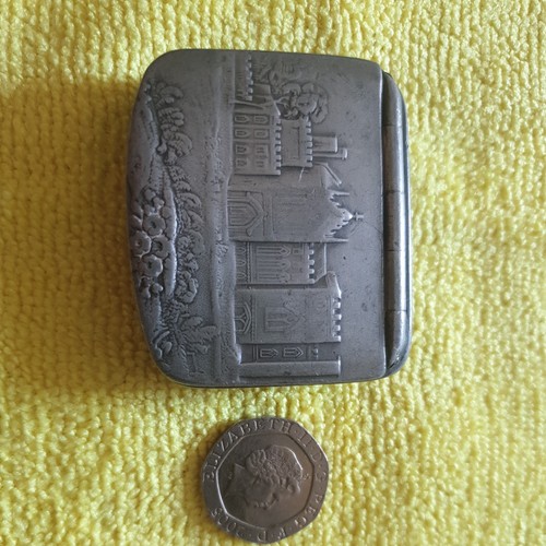 Antique pewter snuff box - an,