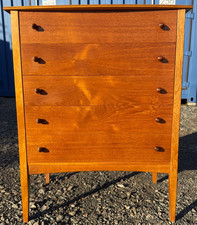 Teak Tall Chest of Drawers Tallboy Retro Mid Century Vintage FREE Delivery🚚🚚🚚