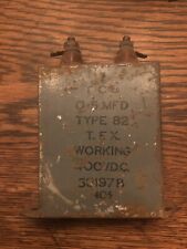 TCC Oil Paper Block Capacitor 0.5mfd Type 82  T.F.X. 400Vdc 52197 405 Tests Good