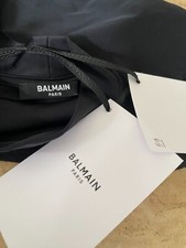 BNWT BALMAIN Paris Sport Kids T Shirt Black & Silver Top 6A rrp £180.00