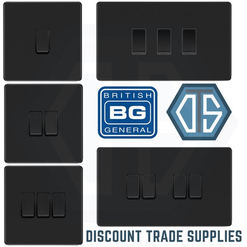 Screwless matt black light - matt,