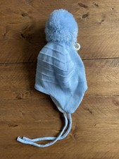 SATILA Pom Pom Bobble Hat Blue 12-18 Months