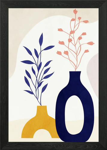 Tropical botanic 58d framed - botanic,