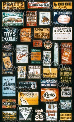 Tiny signs oo83 enamel advert - oo83,