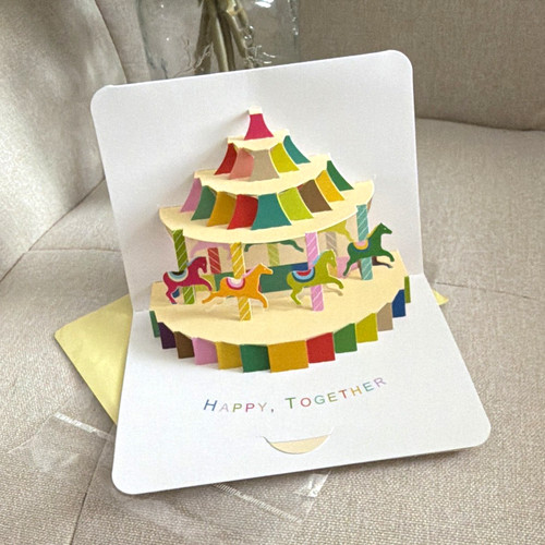 Pop carousel folded - pop-up,