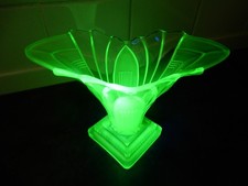 Walther and Söhne Greta Small Uranium Vase.