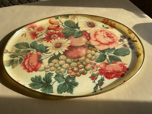 Vintage keswick tray floral - vintage,