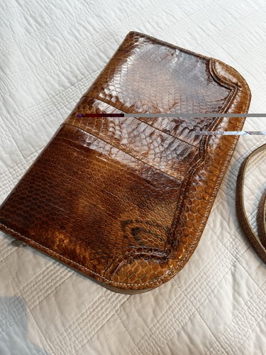Vintage snakeskin leather - vintage,