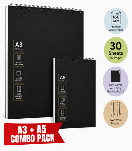 Sketchbook combo 160gsm - a3, combo,