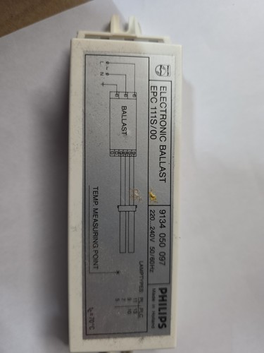 Philips electronic ballast - philips, epc