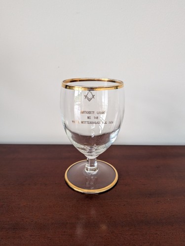 Masonic lodge wine glass - masonic,
