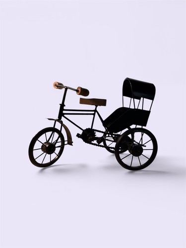 Vintage style metal tricycle - metal,
