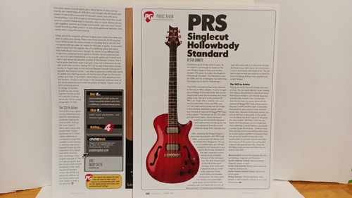 Prs single cut - cut, hollowbody
