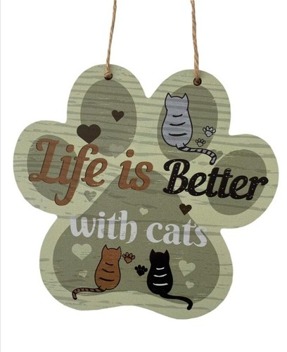 Cat paw sign for - sign, hanging