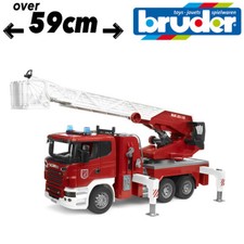 Bruder Toys 03590 SCANIA FIRE ENGINE Working Ladder Extends Rotates + Hose 1:16