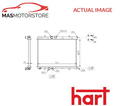 Engine cooling radiator hart - engine,