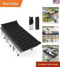 Folding Camping Cot Black
