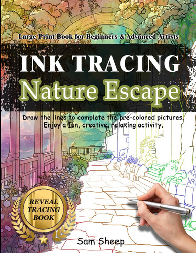 Ink tracing book - tracing,