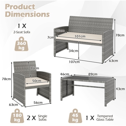 Outdoor wicker furniture - outdoor,