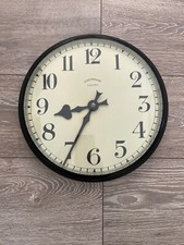 Vintage Synchronome Electric Brass Bevelled Glass Clock