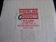 SHERLINE 1292 CUT-OFF TOOL &