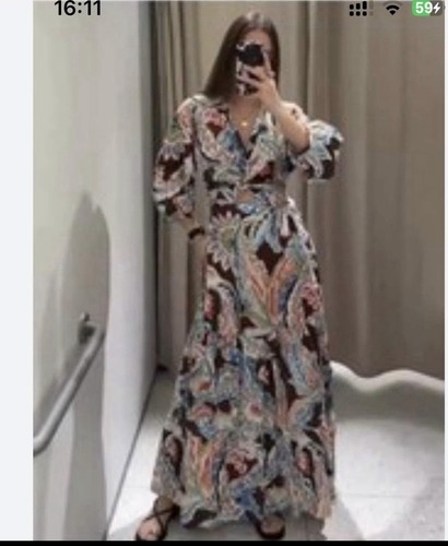 Zara printed long summer - summer, dress